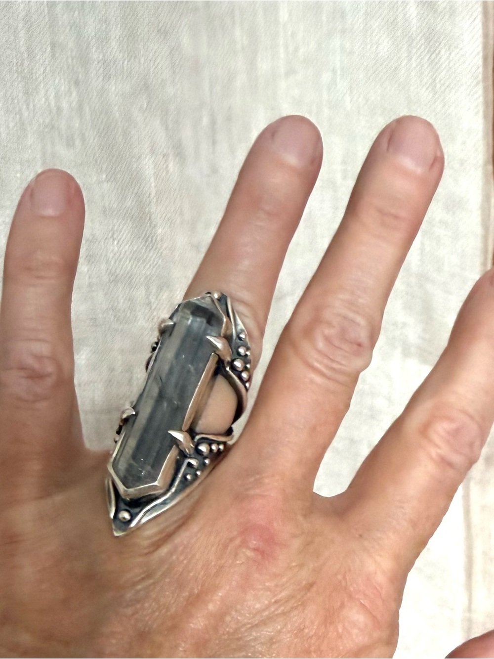 Acid Queen Jewelry Open Amplifier Ring, US 6.5 - Picture 9 of 16